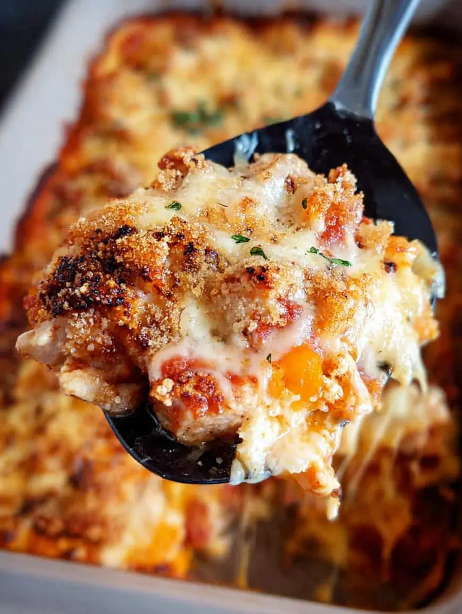 Keto Chicken Parmesan Casserole