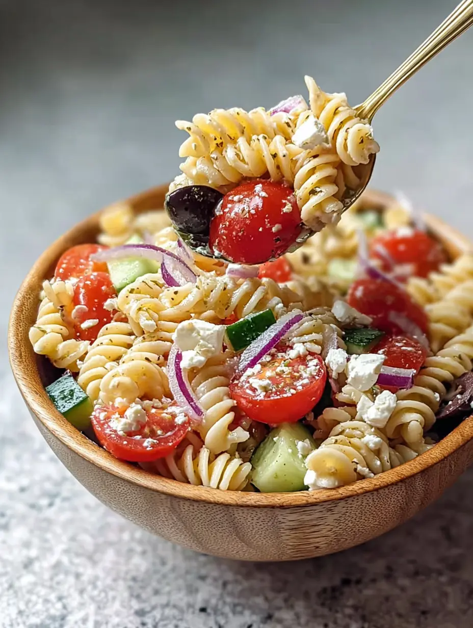 Quick Greek Pasta Salad