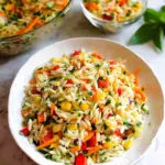 Rainbow Orzo Salad