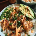 Shrimp Rice Bowls with Spicy Mayo