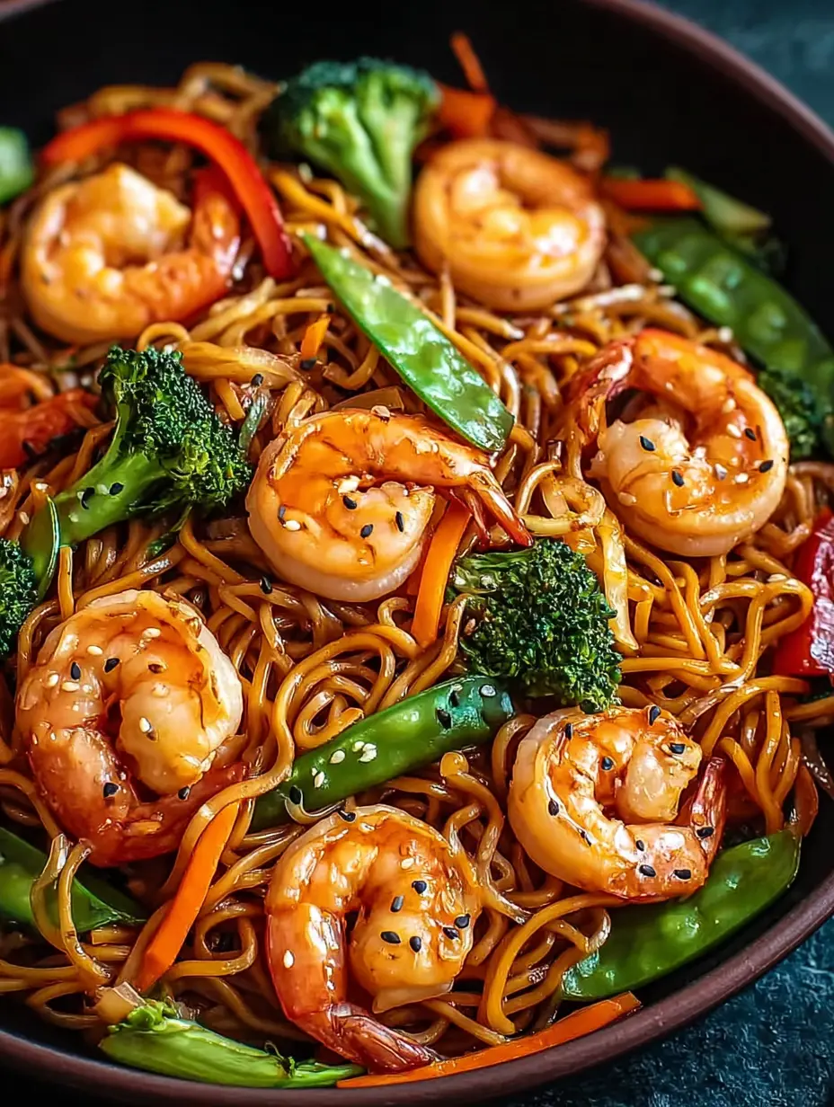 Shrimp Stir Fry with Noodles (25-Minutes)