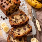 Skinny Chocolate Chip Banana Bread (Low Calorie)
