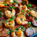 Spicy Shrimp and Sausage Skillet