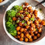 Sticky Sesame Chickpeas