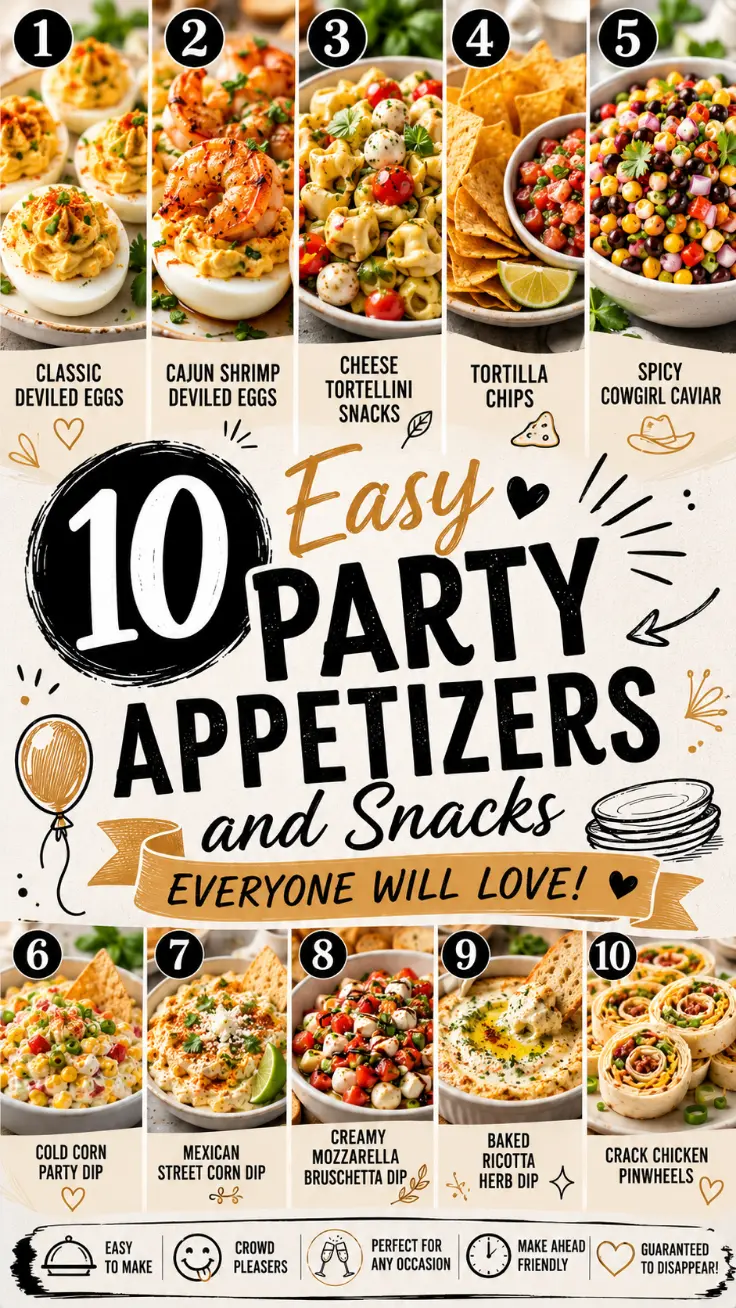 10 Easy Party Appetizers and Snacks Everyone Will Love