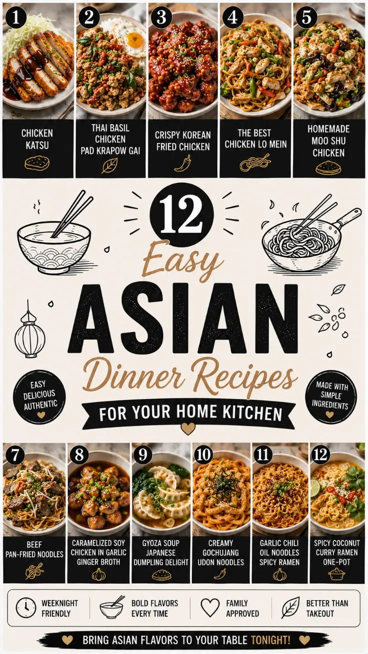 12 Easy Asian Dinner Recipes for Your Home Kitchen