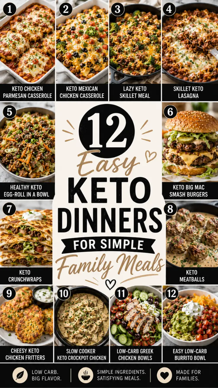 12 Easy Keto Dinners for Simple Family Meals