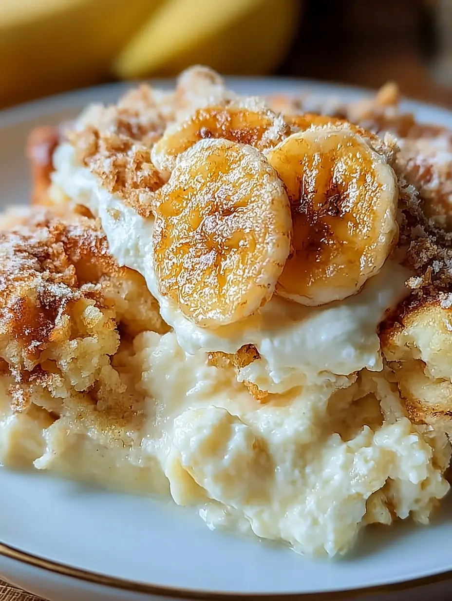 Banana Cream Cheese Cobbler