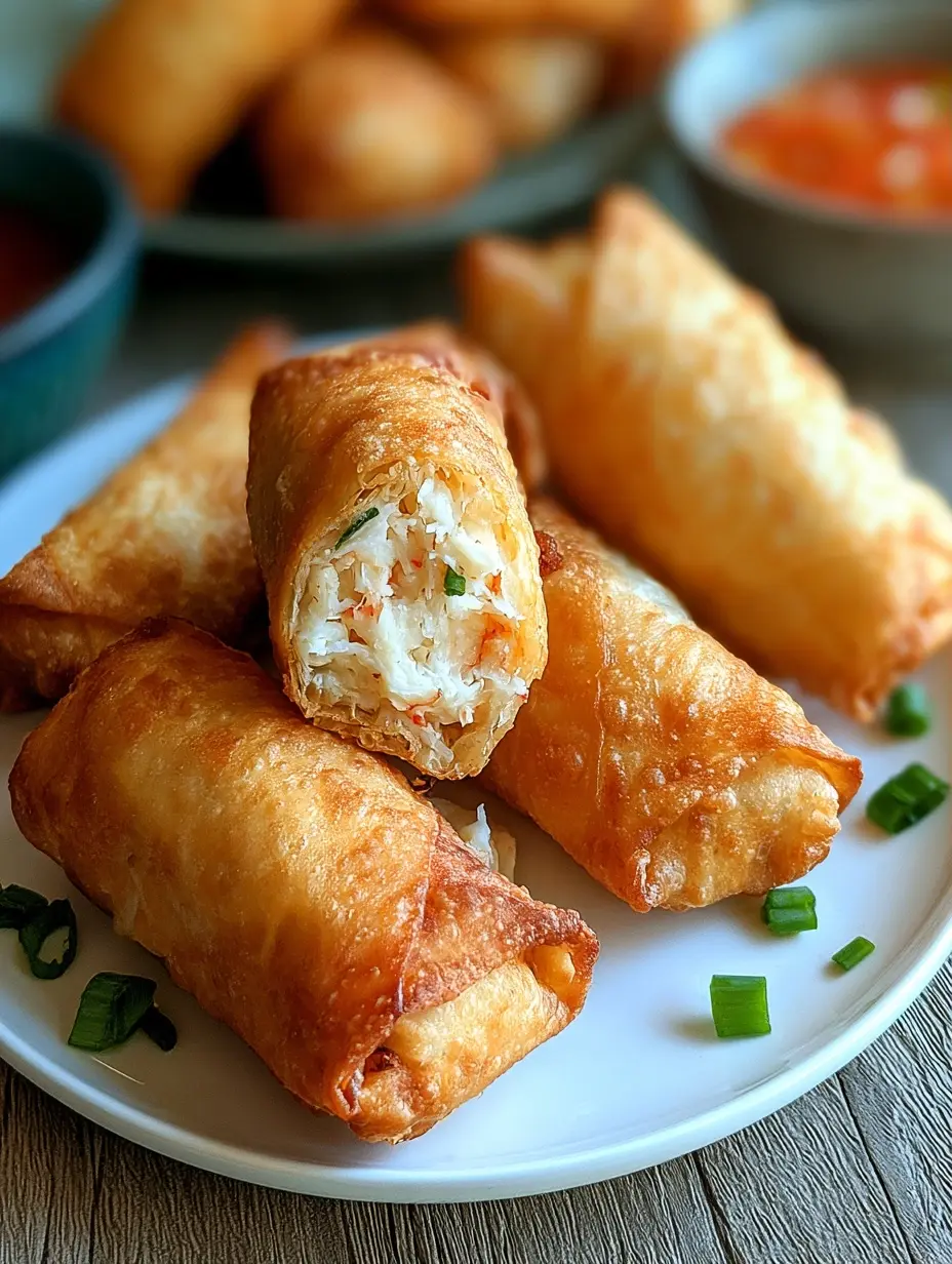 Crab Rangoon Egg Rolls