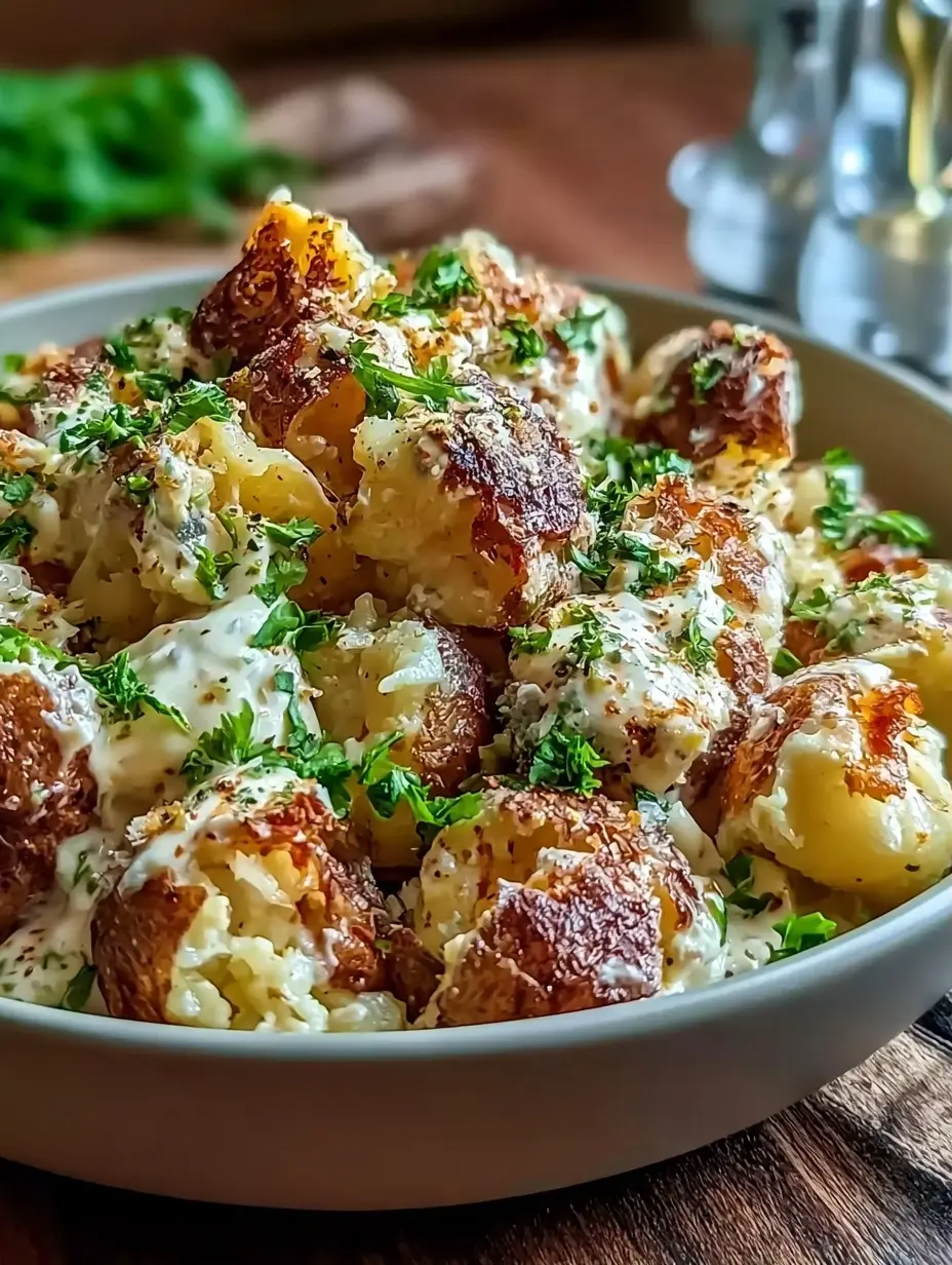 Crispy Smashed Potato Salad Recipe