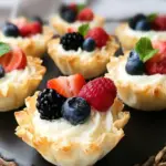 Easy 15 MInute Phyllo Fruit Cups