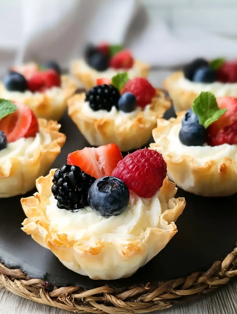 Easy 15 Minute Phyllo Fruit Cups