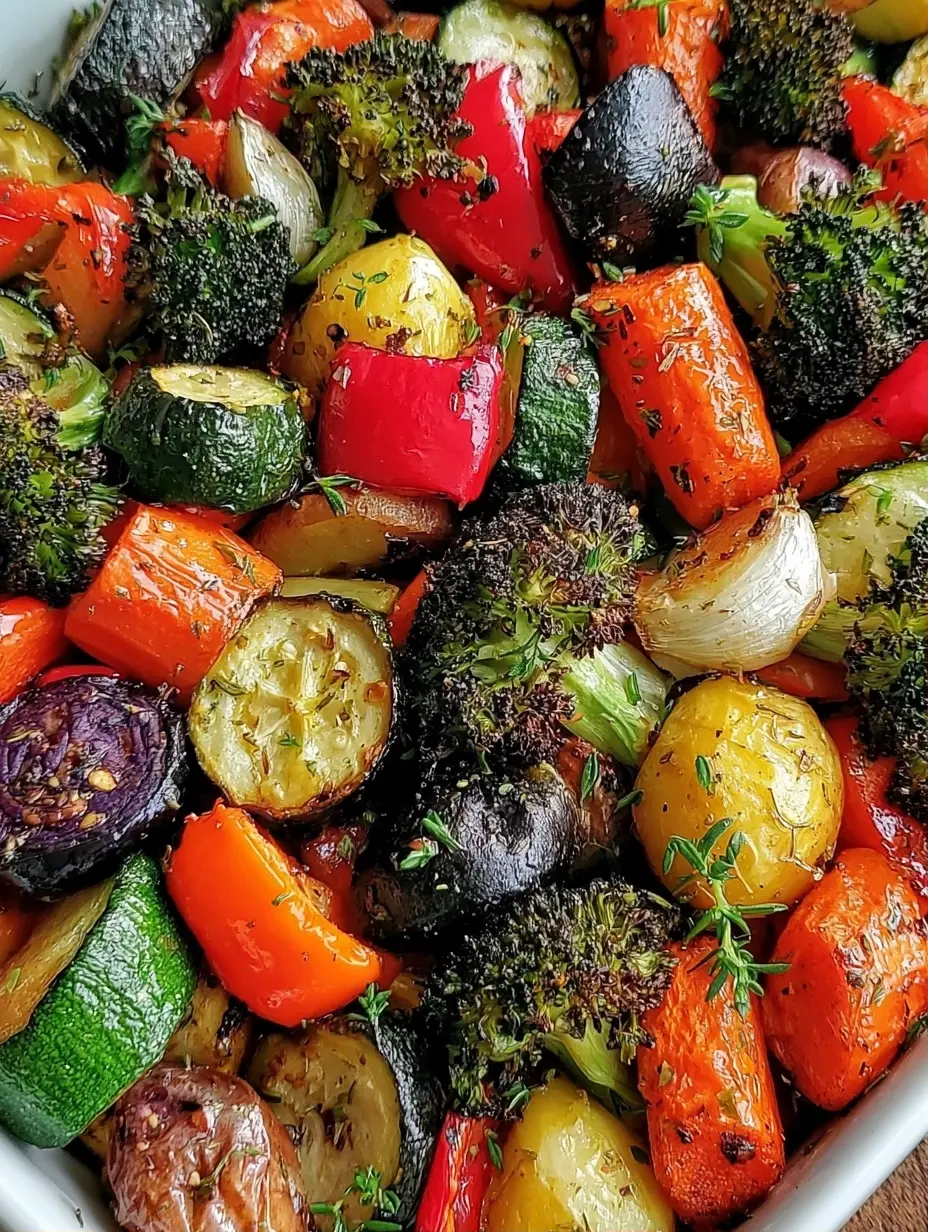 Easy Garlic Roasted Vegetables Recipe