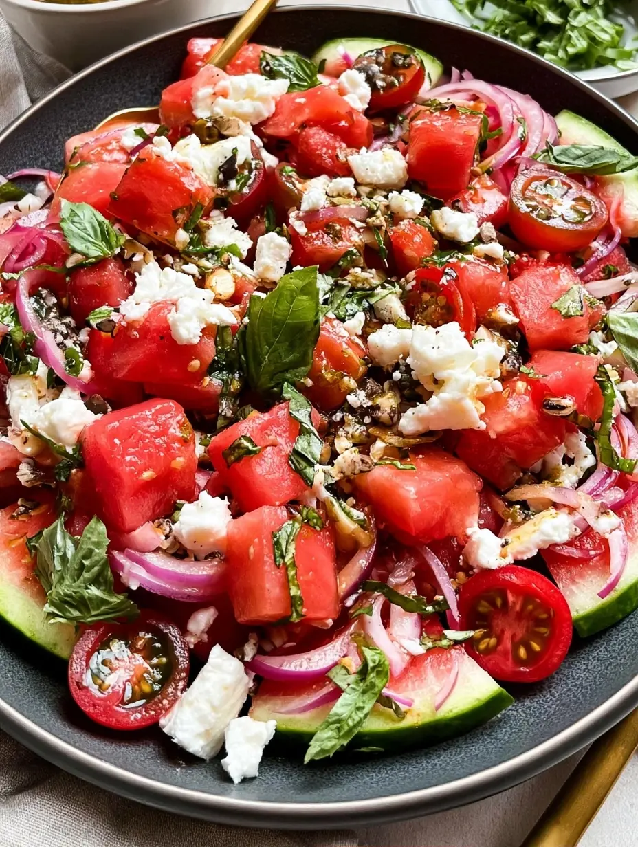 Feta Watermelon Salad