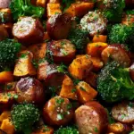 Flavorful Honey Garlic Sausage and Sweet Potato Sheet Pan Dinner (Easy Recipe!)
