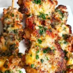 Garlic Parmesan Chicken Skewers