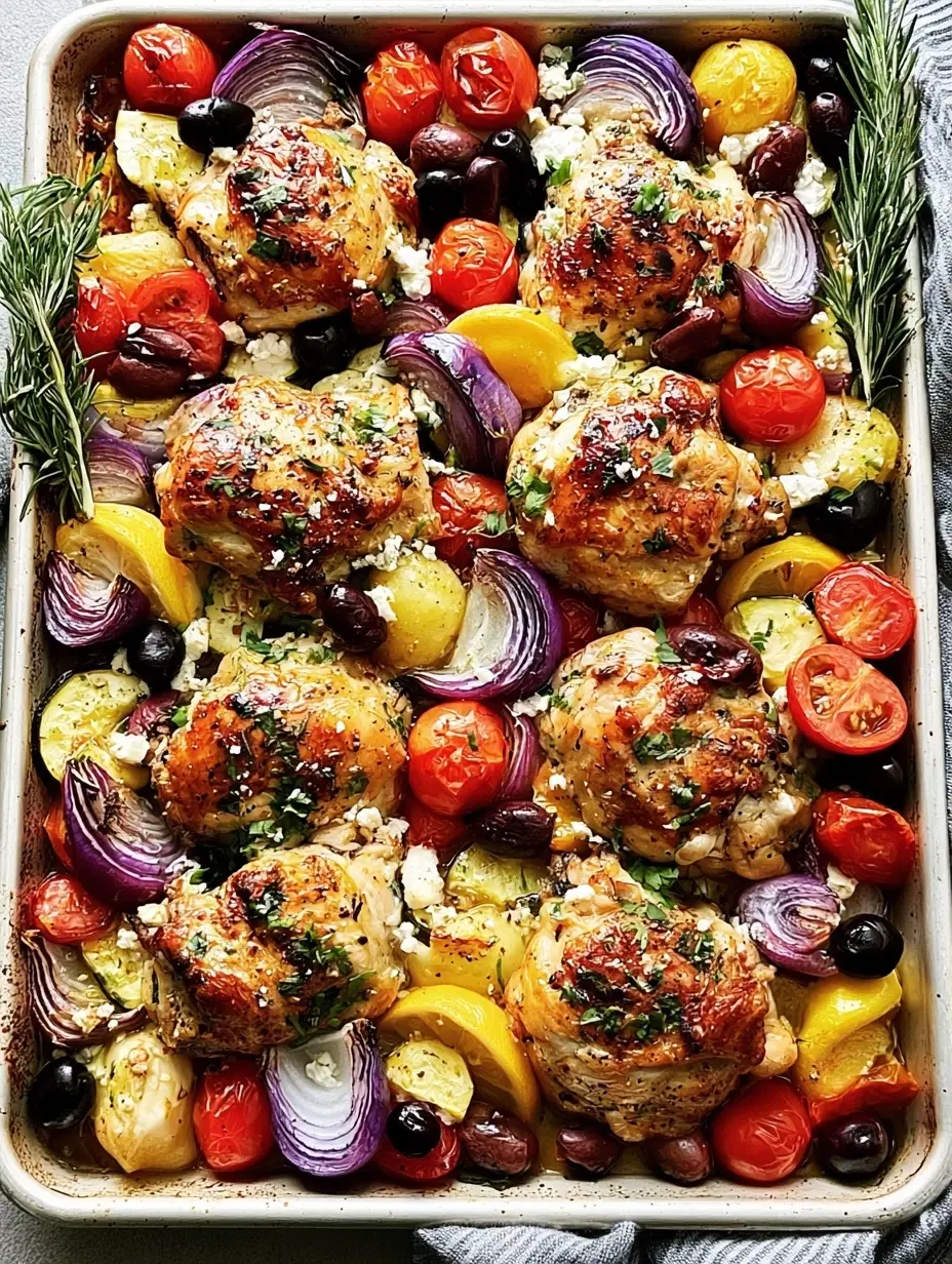 Greek Sheet Pan Chicken Dinner