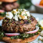 Grilled Lamb Burgers with Feta