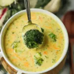 High Protein Broccoli Cheddar Soup