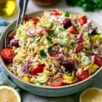Irresistible Greek Orzo Pasta Salad
