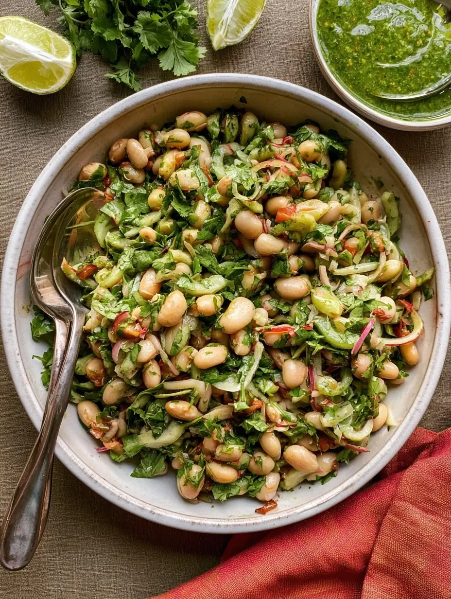 Marinated Cilantro Lime Bean Salad