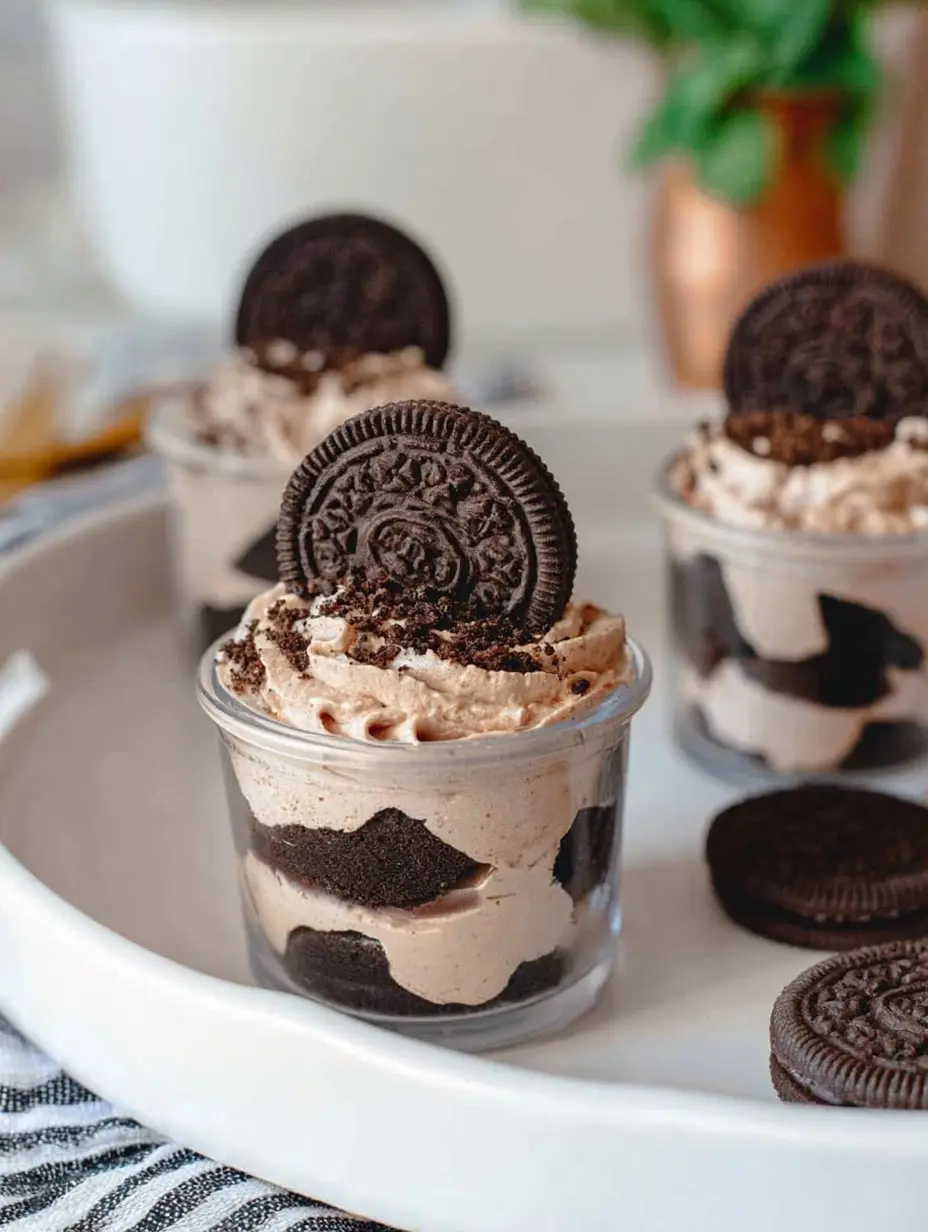 No Bake Oreo Dessert Cups