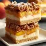 Peach Cobbler Cheesecake Bars Delight