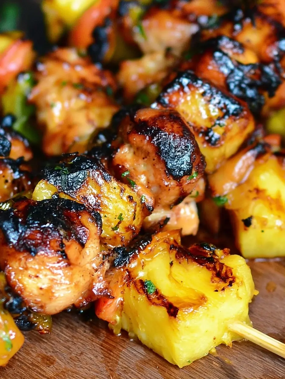 Pineapple Chicken Kebabs