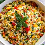 Rainbow Orzo Salad