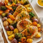 Sheet Pan Honey Dijon Chicken with Veggies